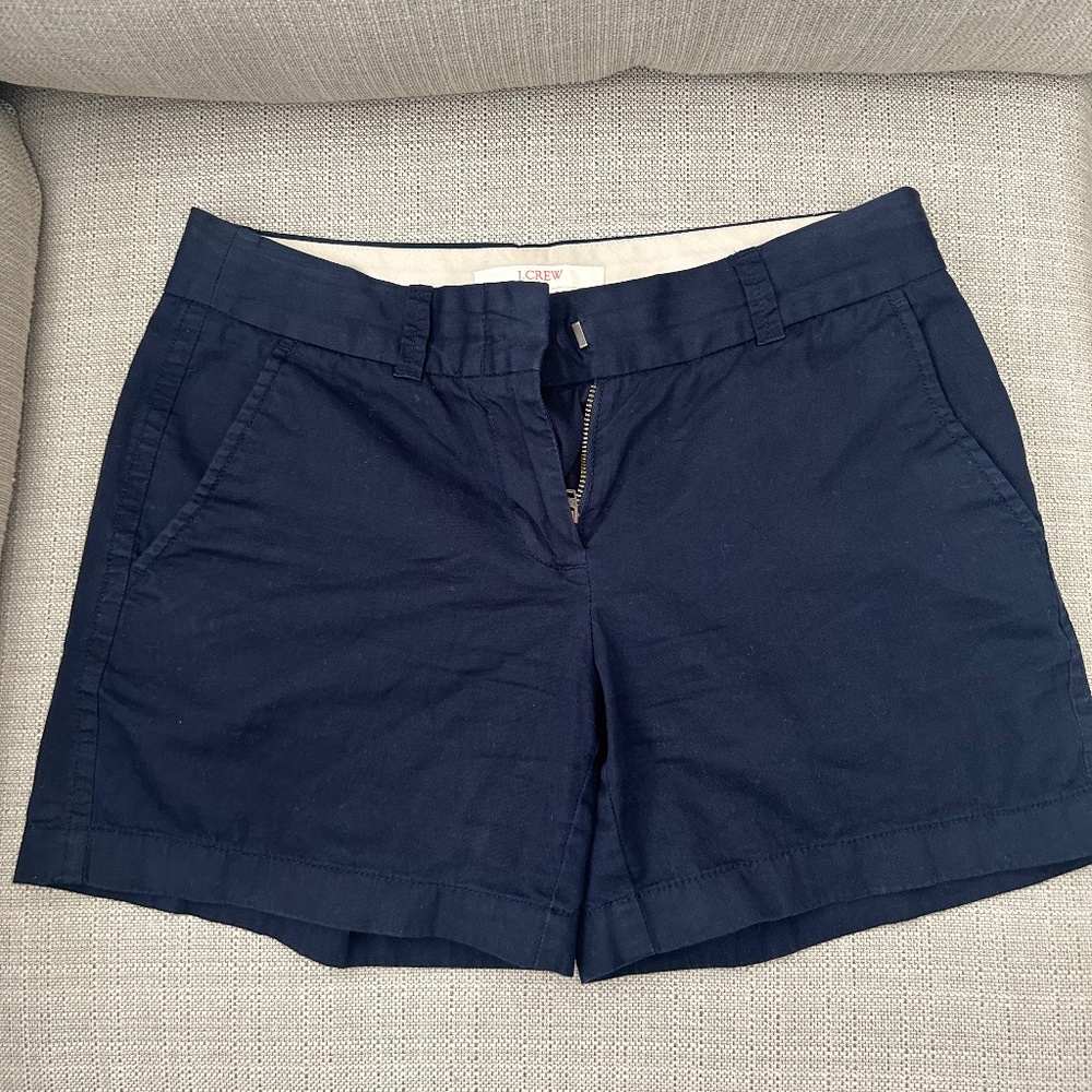 Women’s J. Crew Navy Chino Broken-in size 0 shorts